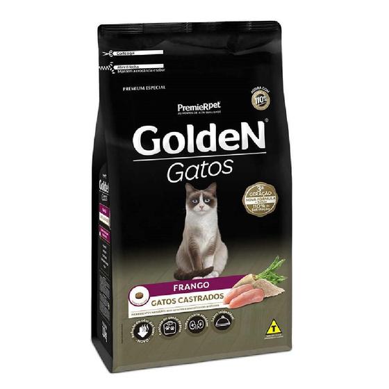 Imagem de Ração Golden Gatos Castrados Frango 1Kg