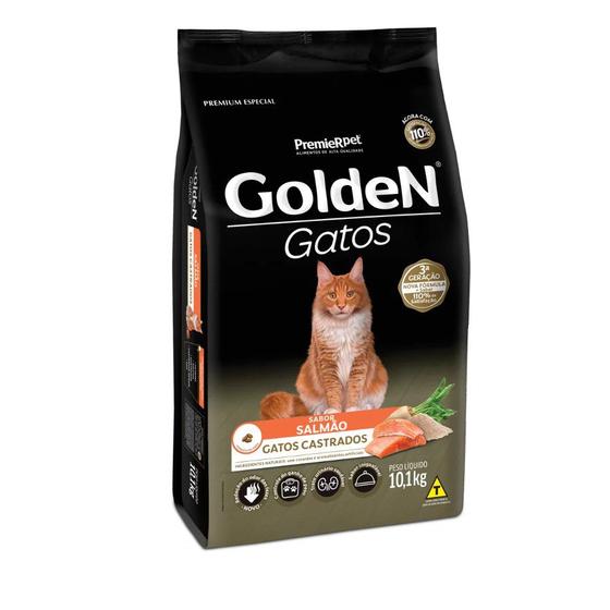 Imagem de Ração Golden Gatos Castrados Salmão 10Kg