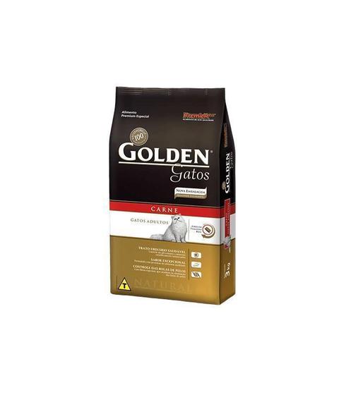 Imagem de Ração Golden Gatos Para Gatos Adultos Sabor Carne 10Kg - Premie