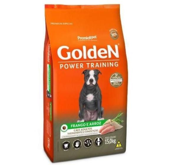 Imagem de Ração Golden Power Training Cães Adultos Frango E Arroz 15Kg