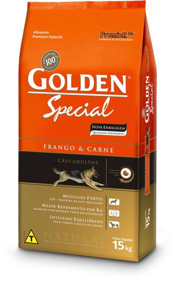 Imagem de Ração Golden Special Adultos Frango e Carne 15 kg - PremieR Pet