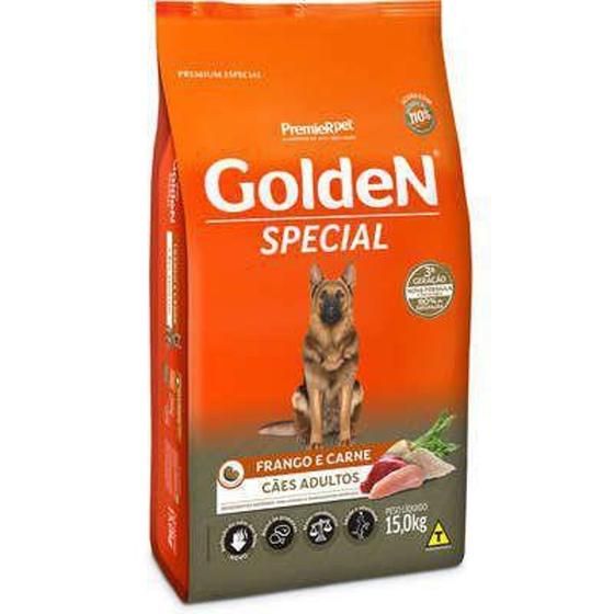 Imagem de Ração Golden Special Cães Adultos Frango & Carne 15kg