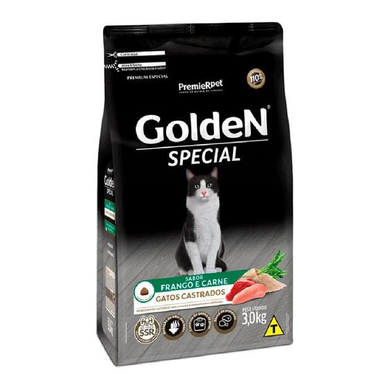 Imagem de Ração Golden Special Gatos Adultos Castrados Frango E Carne