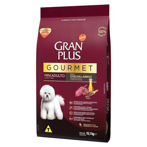Ração Gran Plus Caes Adulto Gourmet Ovelha/Arroz 3Kg Menor preço em Ração Gran Plus Caes Adulto Gourmet Ovelha/Arroz 3Kg