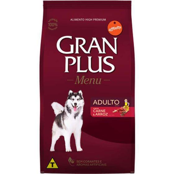 Ração Gran Plus Cães Adulto Menu Carne e Arroz - 15 Kg - AFFINITY PET CARE é boa?
