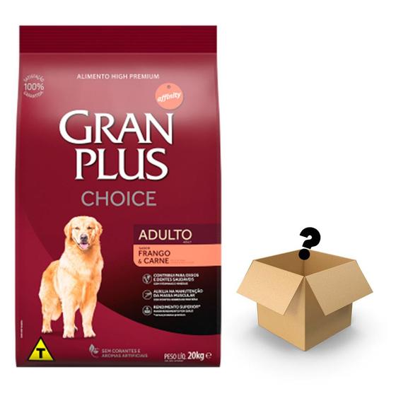 Imagem de Ração Gran Plus Cães Choice Adultos Frango E Carne - 20kg + Surpresa