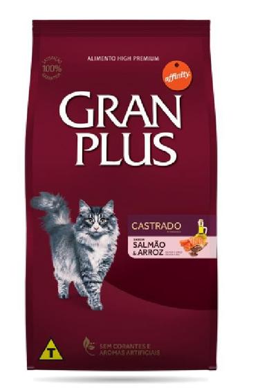 Imagem de Raçao Gran Plus Gatos Adultos Salmão E Arroz 10x1kg