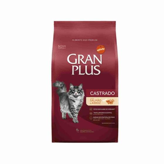 Ração GRAN PLUS Gatos Castrados Salmão e Arroz 10 x 1kg - Gran Plus Affinity é ruim? Ração GRAN PLUS Gatos Castrados Salmão e Arroz 10 x 1kg - Gran Plus Affinity é boa?