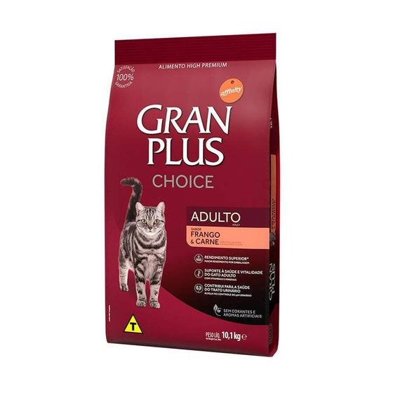 Ração Gran Plus Gatos Choice Frango e Carne - 10,1Kg Menor preço em Ração Gran Plus Gatos Choice Frango e Carne - 10,1Kg