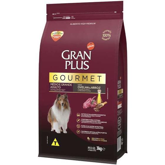 Ração Gran Plus Gourmet Cães Adultos Raças Médias e Grandes Ovelha e Arroz (3 kg) - Affinity Guabi é boa?