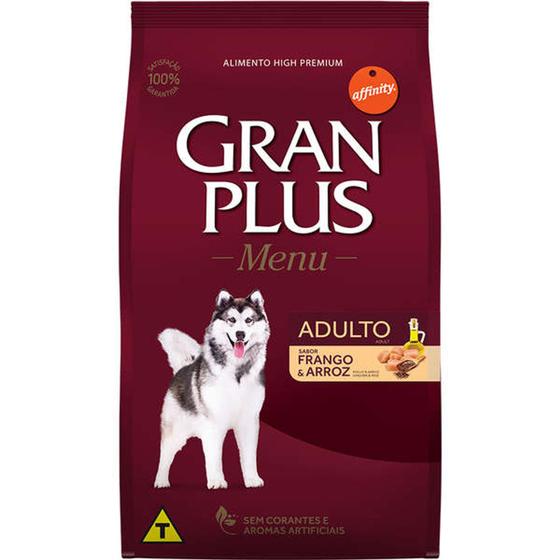 Ração Gran Plus Menu Cão Adulto Sabor Frango e Arroz - 20 Kg Menor preço em Ração Gran Plus Menu Cão Adulto Sabor Frango e Arroz - 20 Kg