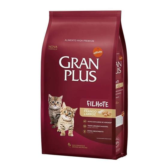 Ração Gran Plus Para Gatos Filhotes Sabor Frango e Arroz Menor preço em Ração Gran Plus Para Gatos Filhotes Sabor Frango e Arroz