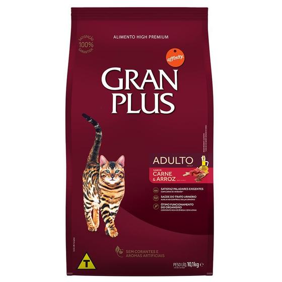 Imagem de Ração GranPlus Carne e Arroz para Gatos Adultos - 10,1 Kg