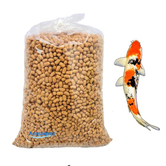 Imagem de Ração Grossa para Peixes, Carpas Kinguios CK3 Polinutri 500g