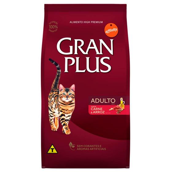 Imagem de Ração Guabi Gran Plus Carne e Arroz para Gatos Adultos