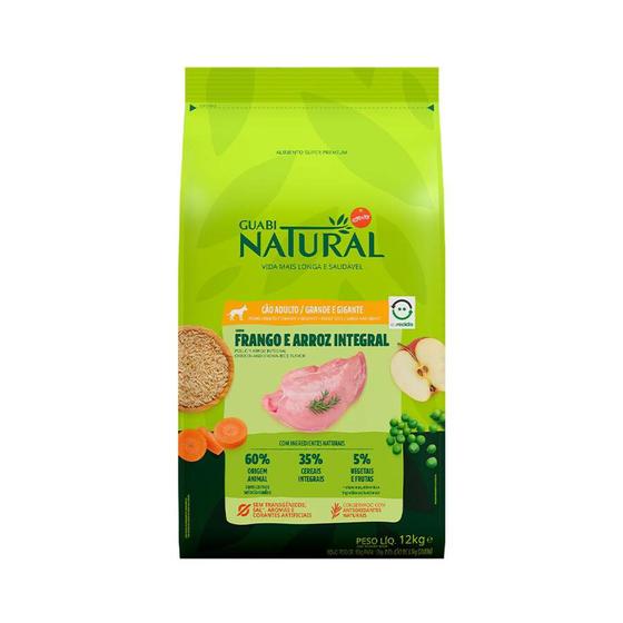 Ração Guabi Natural Cães Adultos Grande e Gigante Frango 12kg Menor preço em Ração Guabi Natural Cães Adultos Grande e Gigante Frango 12kg