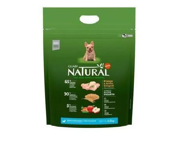 Imagem de Ração Guabi Natural Cão Filhote Frango&Arroz Integral 2,5 Kg