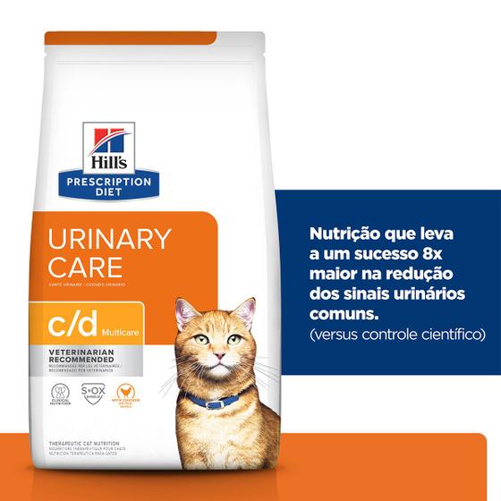 Imagem de Ração Hill s Prescription Diet C/D Multicare Gatos Adultos Cuidado Urinário 3,8kg