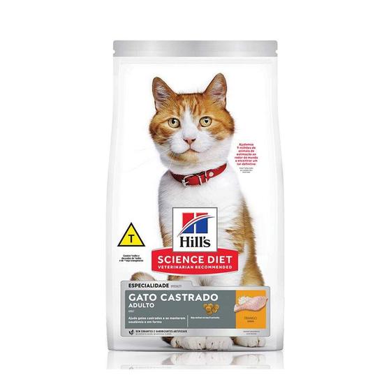 Imagem de Ração Hill's Sterilized para Gatos Adultos Castrados Sabor Frango - 6kg