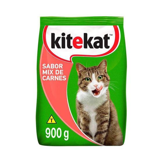 Imagem de Ração Kitekat para Gatos Adultos Sabor Mix de Carnes - 900g