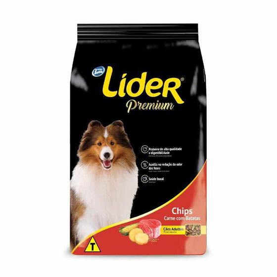 Imagem de Ração Lider  - Premium Cães Adulto Carne com Batata (20kg). - Lider Premium