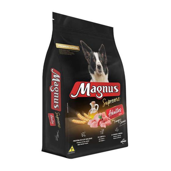 Ração Magnus Cães Supreme Adultos Frango/Cereais  15Kg é boa?