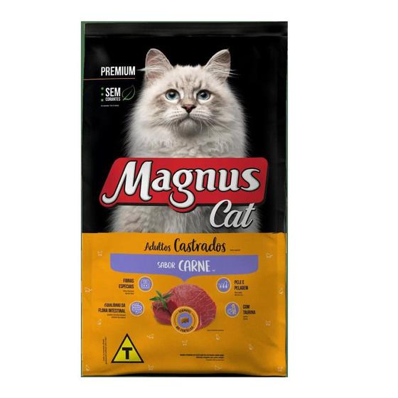 Imagem de Ração Magnus Cat Carne Gato Castrado 10,1kg