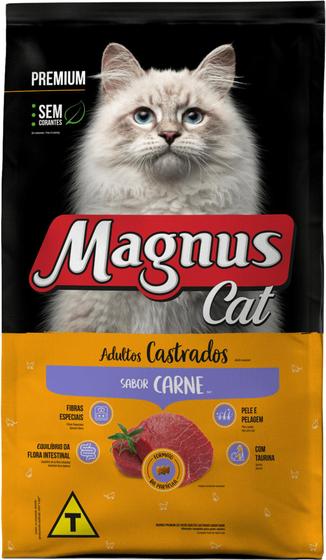 Imagem de Ração Magnus Cat Castrados Carne 10,1 kg