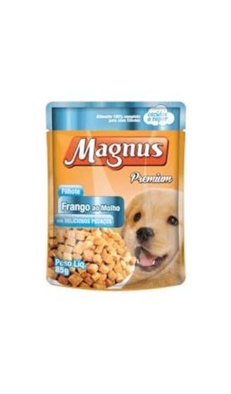 Imagem de Ração Magnus para Cães Sache Filhote Frango ao Molho 85gr