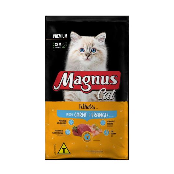 Imagem de Ração Magnus Premium Gatos Filhotes Carne e Frango 20kg
