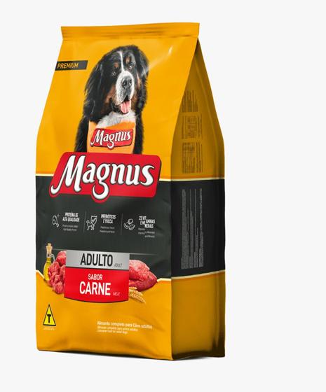 Ração magnus premium para cães adultos sabor carne 10,1 kg Menor preço em Ração magnus premium para cães adultos sabor carne 10,1 kg