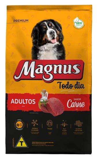 Imagem de Ração Magnus Premium Todo Dia Cães Adultos Sabor Carne 10kg - Adimax