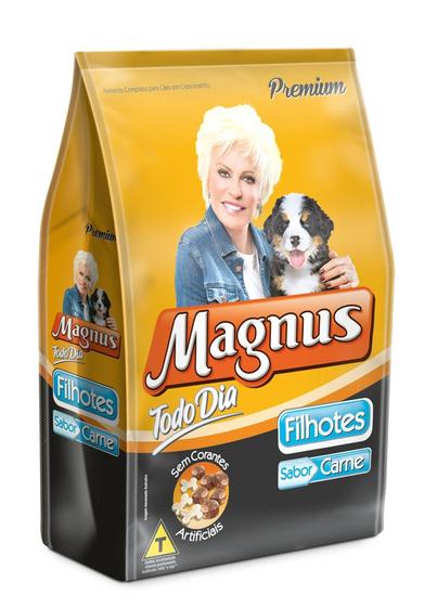 Imagem de Ração Magnus Premium Todo Dia Cães Filhotes Carne 10,1Kg