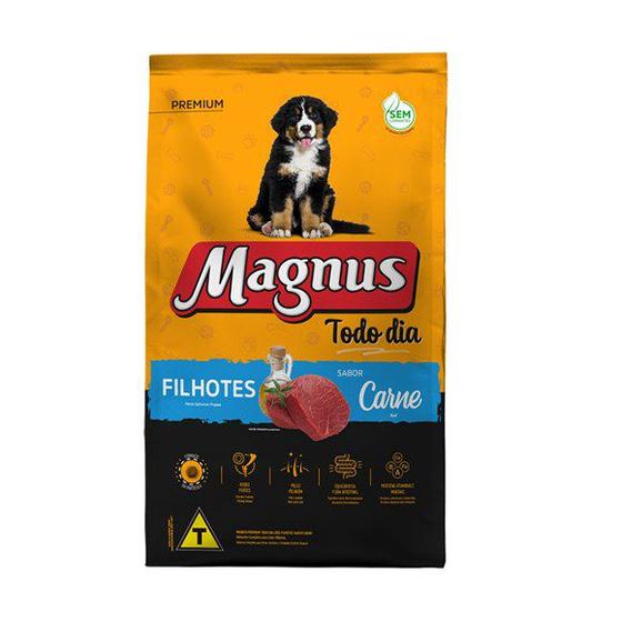 Ração Magnus Premium Todo Dia Cães Filhotes Carne - 20Kg Menor preço em Ração Magnus Premium Todo Dia Cães Filhotes Carne - 20Kg