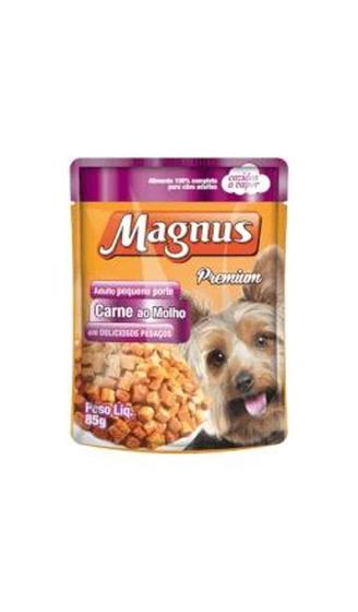 Imagem de Ração Magnus Sache Cães Pequeno Porte Sabor Carne ao Molho 8