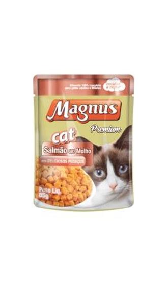 Imagem de Ração Magnus Sache para Gato Sabor Salmão ao Molho 85gr