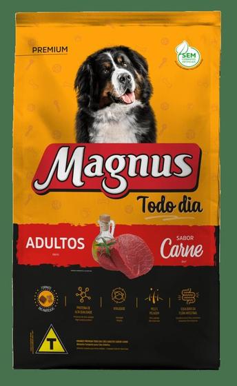 Imagem de Ração Magnus Todo dia Adulto Sabor Carne 10,1 kg