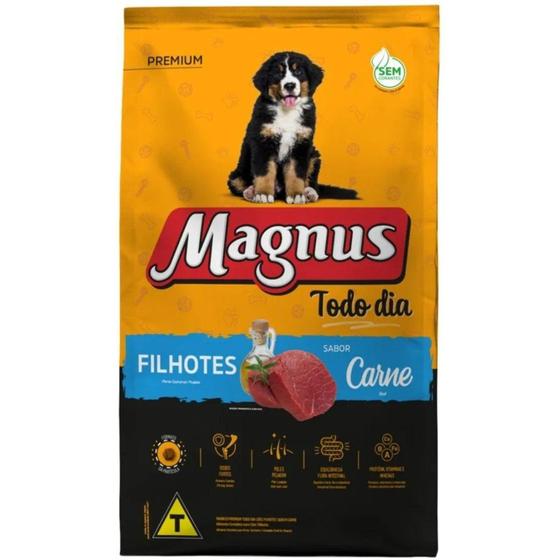 Ração Magnus Todo Dia Filhotes Sabor Carne 10,1kg - Adimax Magnus Menor preço em Ração Magnus Todo Dia Filhotes Sabor Carne 10,1kg - Adimax Magnus