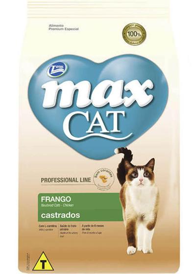Imagem de Ração Max Cat Line Frango Gatos Adult Castrados 10.1Kg