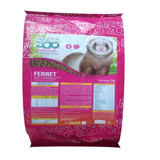 Imagem de Ração Megazoo Extrusada Ferret Furão 3Kg