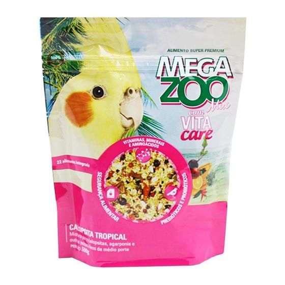 Imagem de Ração Megazoo Mix para Calopsita Tropical - 500 g