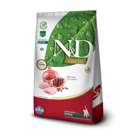 Ração N&D Prime Feline Frango&Romã Kitten 7,5 KG Menor preço em Ração N&D Prime Feline Frango&Romã Kitten 7,5 KG