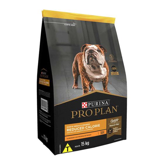 Ração Nestlé Purina Cães Pro Plan Adultos Calorias Reduzidas Raças Médias e Gandes 15kg Imagem de Ração Nestlé Purina Cães Pro Plan Adultos Calorias Reduzidas Raças Médias e Gandes 15kg