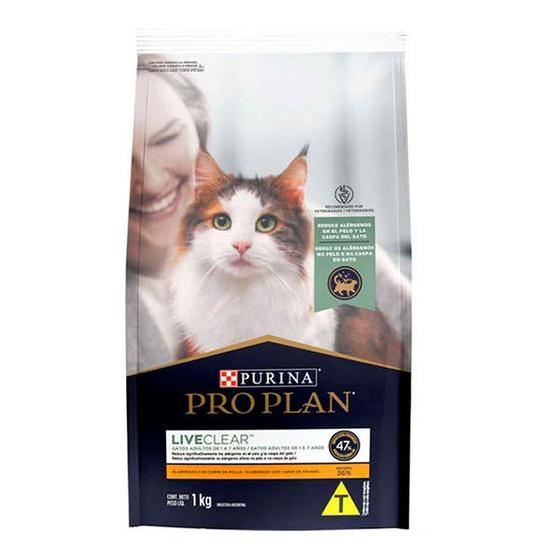 Ração Nestlé Purina Pro Plan - Live Clear sabor Frango para Gatos ...