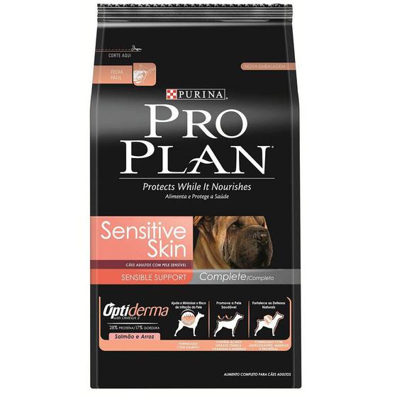 Ração Nestlé Purina ProPlan Para Cães Adultos com Pele Sensível - 15kg ...
