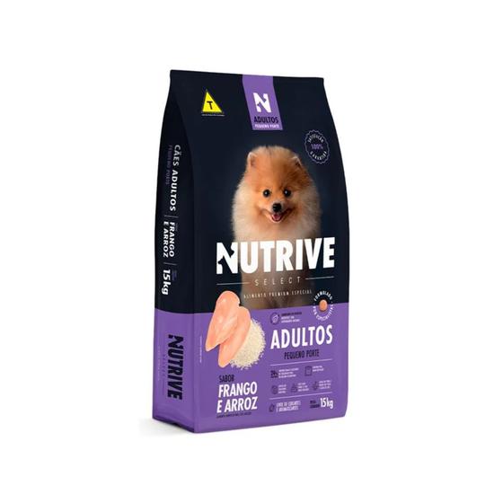 Imagem de Ração Nutrive Cães Adultos Pequeno Porte Frango e Arroz 15kg