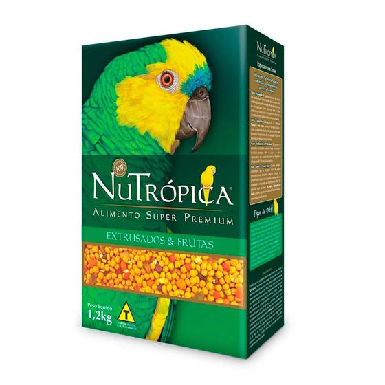 Imagem de Ração Nutrópica Para Papagaios Extrusados e Frutas 1,2kg