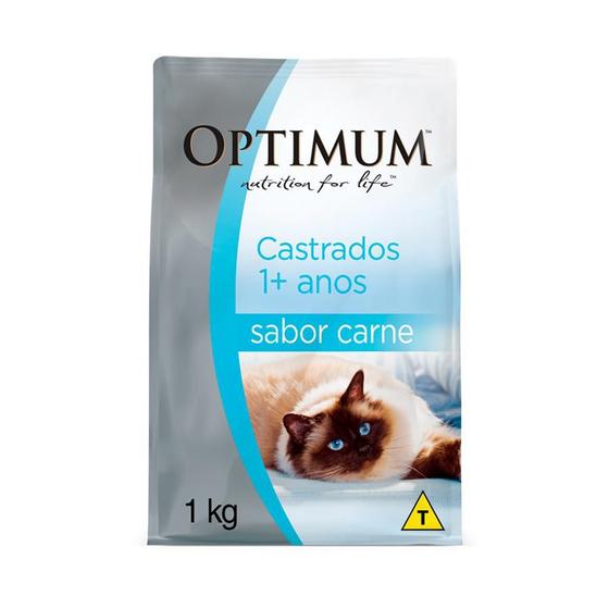 Imagem de Ração Opt Dry Cat Ad Castrados Carne 1Kg