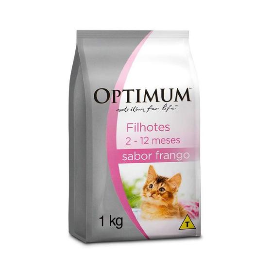 Imagem de Ração Optimum Gato Filhote Frango 1Kg