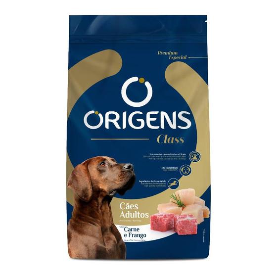 Ração Origens Class Cães Adultos Carne e Frango - 20kg Menor preço em Ração Origens Class Cães Adultos Carne e Frango - 20kg